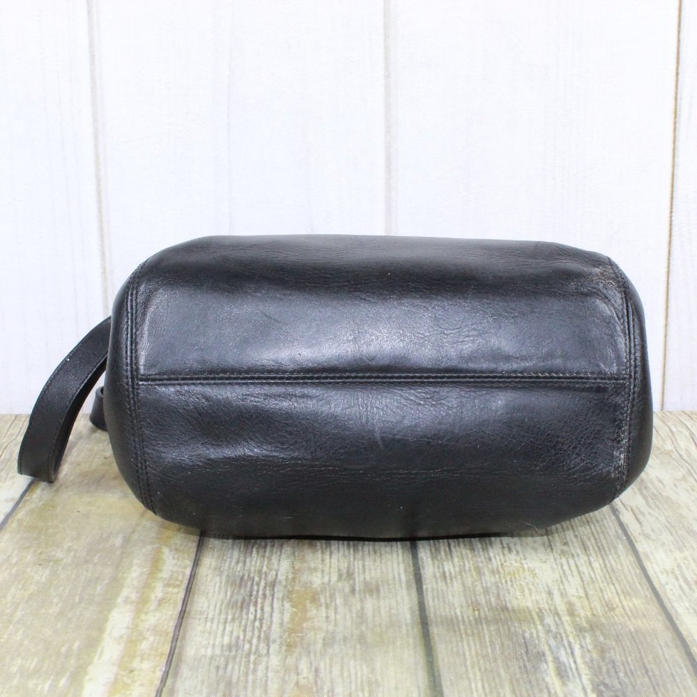Vintage! COACH 50105 Black Leather Shoulder Bag - Picture 8 of 14